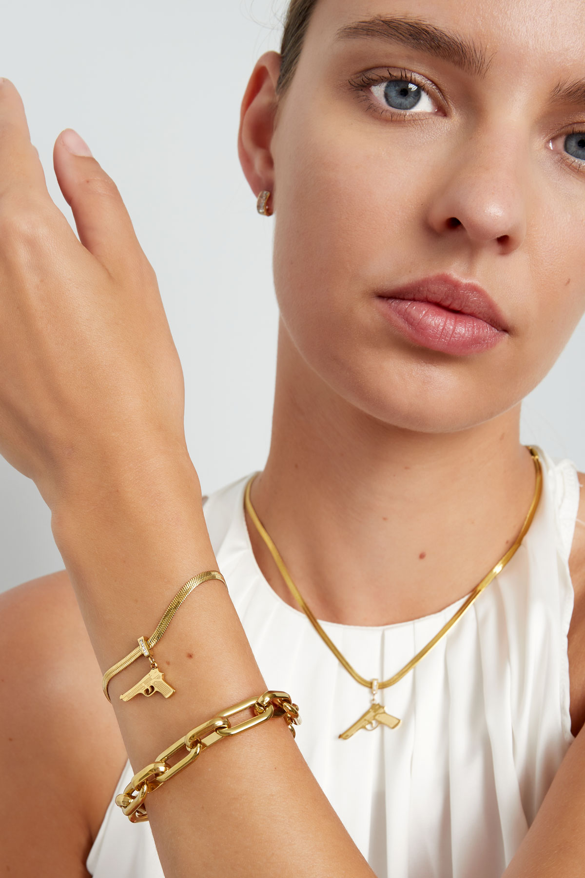 Armband Pistole - Gold